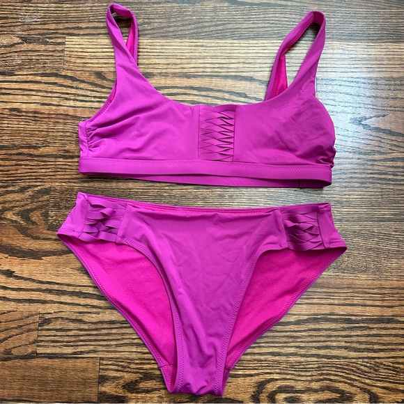 👙 Athleta Pink Bikini - Picture 1 of 5